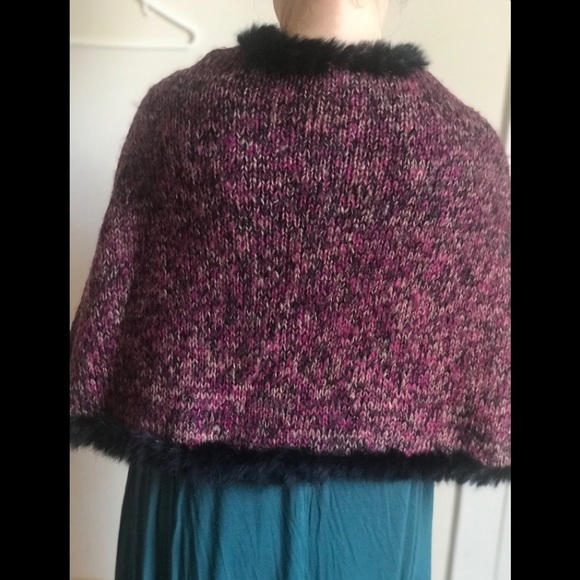 Gorgeous Luxurious Rabbit Fur poncho shawl Cape‼️FINAL SALE - Picture 3 of 7